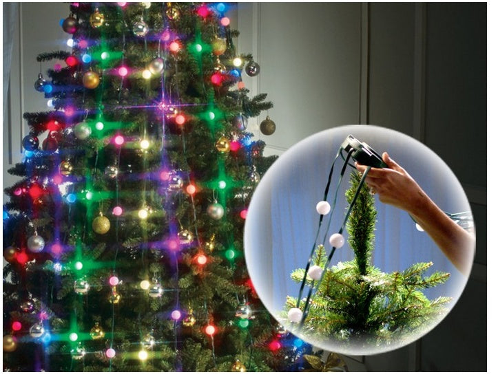 Christmas Tree Decoration Lights – LED String Holiday Lights (Warm White / Multicolor