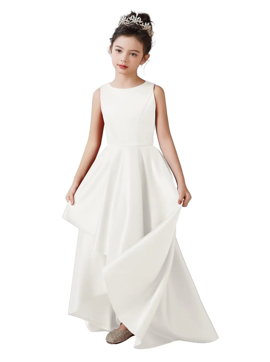 Ivory Elegance Teen Pageant Dress
