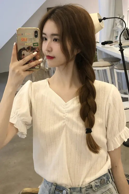 Summer 2020 Women's V-Neck Short Sleeve T-Shirt