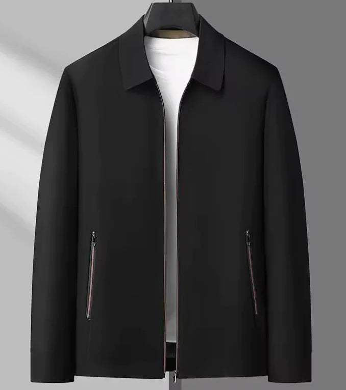 Metro Luxe Silk Bomber Jacket - Jackson